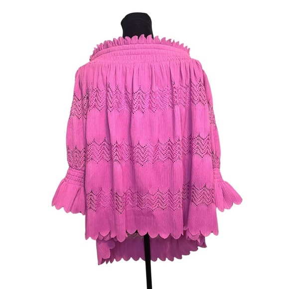 Lane Bryant Off the Shoulder Scalloped Hem Blouse Women's Size 22/24 - Picture 4 of 11